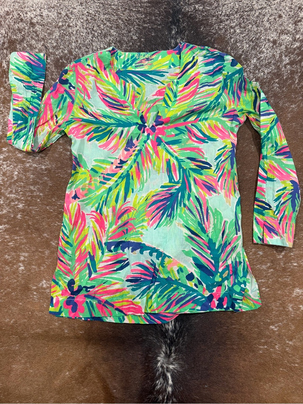 Lilly Pulitzer Tropical Cotton Bathing Suit Cover Up Tunic – XXS